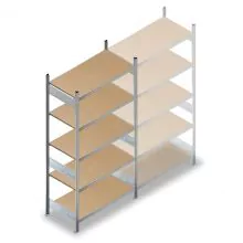 Weitspannregal HD 2500x1500x600 mm (hxbxt) 5 Ebenen Anfangsregal
