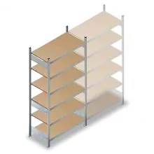 Weitspannregal HD 2500x1500x600 mm (hxbxt) 6 Ebenen Anfangsregal