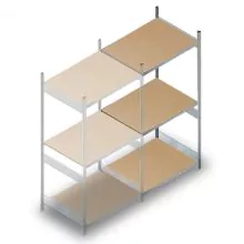 Weitspannregal HD 2500x1500x800 mm (hxbxt) 3 Ebenen Anbauregal
