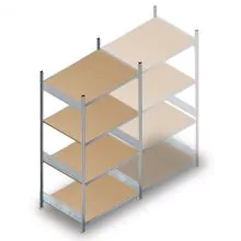 Weitspannregal HD 2500x1500x800 mm (hxbxt) 4 Ebenen Anfangsregal
