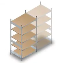 Weitspannregal HD 2500x1500x800 mm (hxbxt) 5 Ebenen Anfangsregal