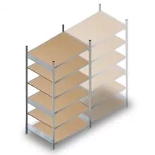Weitspannregal HD 2500x1500x800 mm (hxbxt) 6 Ebenen Anfangsregal