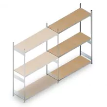Weitspannregal HD 2500x2250x600 mm (hxbxt) 3 Ebenen Anbauregal