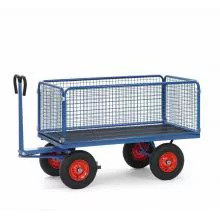 Handwagen mit Drahtgitterwänden 1200x800x1190 mm (lxbxh) 1000 kg