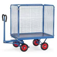 Handziehwagen mit Drahtgitterwänden 1200x800x1415 mm (lxbxh) 750 kg