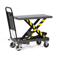 Hubtisch, Hubwagen 500 kg 1010x520 mm (lxb) mit verschraubtem Schiebegriff