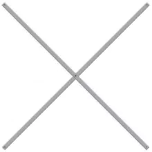 Kreuzstreben-Set für Fachbodenregal Light Duty 550, 850 und 1000 mm