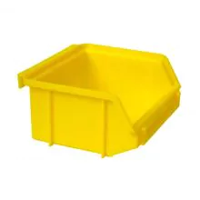 Kunststoff Stapelbehälter, Lagerbehälter A1 100x100x50 mm (lxbxh) gelb