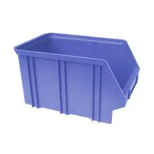 Kunststoff Stapelbehälter, Lagerbehälter A3 240x150x135 mm (lxbxh) blau