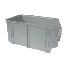 Kunststoff Stapelbehälter, Lagerbehälter A4 350x210x160 mm (LxBxH) grau