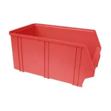 Kunststoff Stapelbox, Lagerbehälter A4 350x210x160 mm (lxbxh) rot
