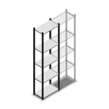 Fachbodenregal Medium Duty 2000x550x300mm (hxbxt) 5 Ebenen anthrazit Anfangsregal