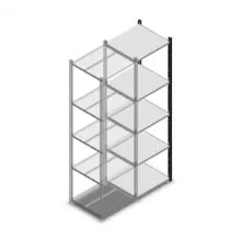 Fachbodenregal Medium Duty 2000x550x500mm (hxbxt) 5 Ebenen anthrazit Anbauregal