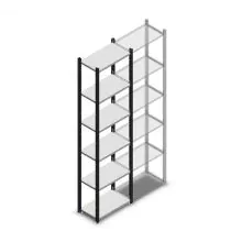 Fachbodenregal Medium Duty 2200x550x300mm (hxbxt) 6 Ebenen anthrazit Anfangsregal