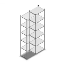 Fachbodenregal Light Duty 2000x550x400mm (hxbxt) 6 Ebenen Anbauregal