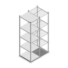 Fachbodenregal Medium Duty 2200x550x700mm (hxbxt) 5 Ebenen verzinkt Anfangsregal