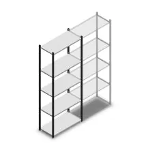Fachbodenregal Medium Duty 2200x850x400mm (hxbxt) 5 Ebenen in Anthrazit Anfangsregal