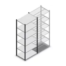 Fachbodenregal Medium Duty 2200x850x600mm (hxbxt) 6 Ebenen anthrazit Anfangsregal