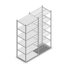 Fachbodenregal Light Duty 2000x850x600mm (hxbxt) 6 Ebenen Anfangsregal