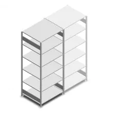 Fachbodenregal Heavy Duty 2500x1000x800 mm (hxbxt) 6 Ebenen 250 kg Anfangsregal