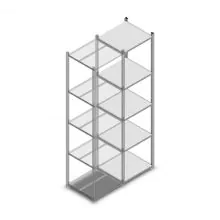 Fachbodenregal Medium Duty 2200x550x500 mm (hxbxt) 5 Ebenen verzinkt Anbauregal