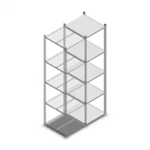 Fachbodenregal Medium Duty 2200x550x600 mm (hxbxt) 5 Ebenen verzinkt Anbauregal
