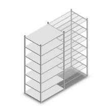 Fachbodenregal Medium Duty 3000x1150x800 mm (hxbxt) 7 Ebenen verzinkt Anfangsregal