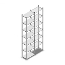 Fachbodenregal Medium Duty 3000x550x300 mm (hxbxt) 7 Ebenen verzinkt Anfangsregal