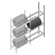 Reifenregal Medium Duty 2200x1000x600 mm (hxbxt) 3 Ebenen Anbauregal