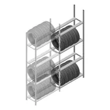 Reifenregal Medium Duty 2500x1000x600 mm (hxbxt) 4 Ebenen Anbauregal