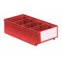 Lagerbehälter, Lagerregalbehälter RK 300x152x83 mm (lxbxh) rot