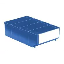 Lagerbehälter, Lagerregalbehälter RK 300x186x83 mm (lxbxh) blau