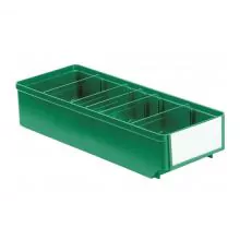 Lagerbehälter, Lagerregalbehälter RK 400x152x83 mm (lxbxh) grün