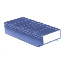 Lagerbehälter, Lagerregalbehälter RK 400x186x83 mm (lxbxh) blau