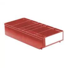 Lagerbehälter, Lagerregalbehälter RK 400x186x83 mm (lxbxh) rot