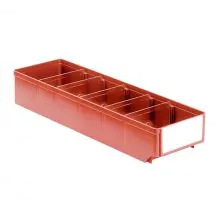 Lagerbehälter, Lagerregalbehälter RK 500x152x83 mm (lxBxH) rot
