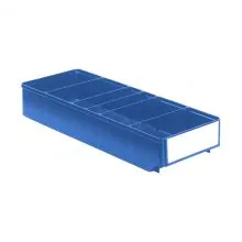 Lagerbehälter, Lagerregalbehälter RK 500x186x83 mm (lxbxh) blau