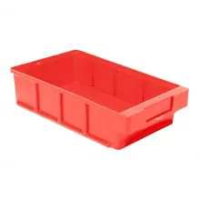 Lagerbehälter, Lagerregalbehälter VKB 300x186x83 mm (LxBxH) rot