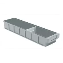 Lagerbehälter, Lagerregalbehälter VKB 600x152x83 mm (LxBxH) grau