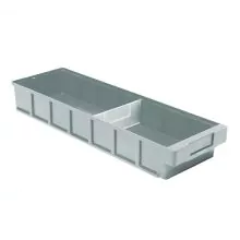 Lagerbehälter, Lagerregal-Behälter VKB 600x186x83 mm (LxBxH) grau