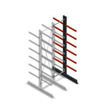 Mittleres Kragarmregal doppelseitig 3000x750x600 mm (hxbxt) 6 Ebenen Anbauregal