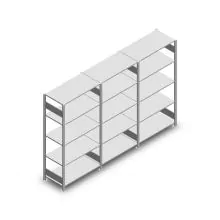 Vorteilsreihe Fachbodenregal Heavy Duty 2000x3000x500 mm (hxbxt) 5 Ebenen 250 kg