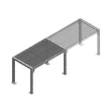 Modular erweiterbarer Ladetisch 1000x600x700 mm (bxtxh) Anfangsregal