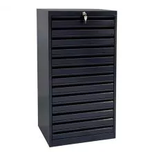 Multischrank A3 980x530x430 mm (hxbxt) 13 Schubladen schwarz
