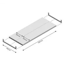 Ebene Fachboden Light Duty 1000x400mm (bxt)