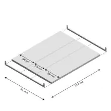 Ebene Fachboden Light Duty 1000x800mm (bxt)