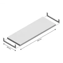 Ebene Fachboden Light Duty 850x300mm (bxt)