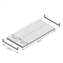 Ebene Fachboden Light Duty 850x400mm (bxt)
