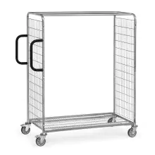 Kommissionierwagen aus geschweißtem Drahtgitter Tragfähigkeit 300 kg 1250x610x1625