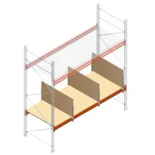 Palettenregal-Trenner 595x1180 für Traverse 110x50
